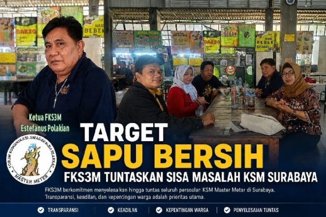 
 Target Sapu Bersih, FKS3M Tuntaskan Sisa Masalah KSM Surabaya