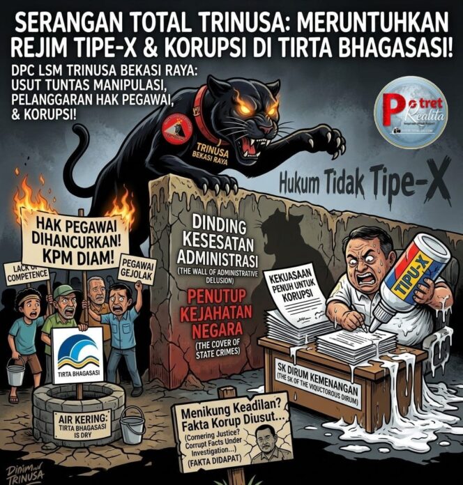 
 LSM Trinusa Soroti Dugaan Coretan Tip-Ex pada BAST Perumda Tirta Bhagasasi, APH Didesak Turun Tangan