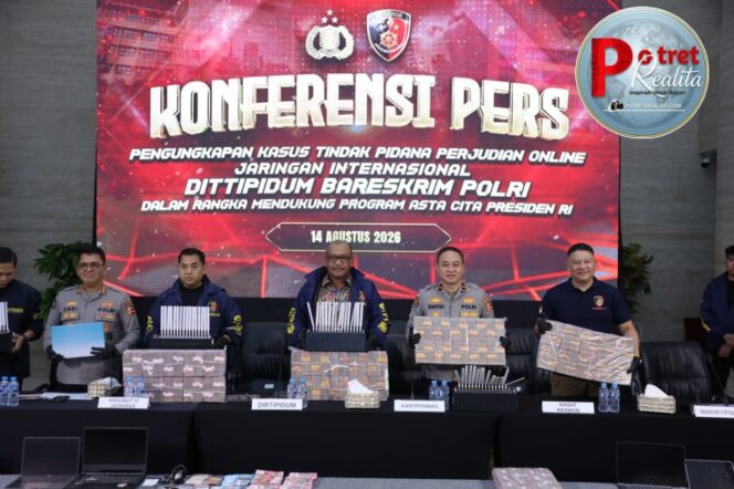 
 Bareskrim Polri Bongkar Dua Jaringan Judi Online Internasional, 23 Tersangka Diamankan