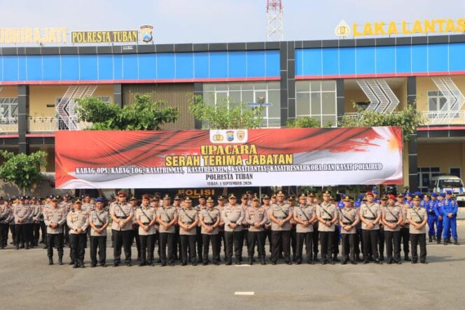
 Usai Berubah Tipologi Jadi Polresta, Sejumlah Pejabat Utama Polresta Tuban Berganti