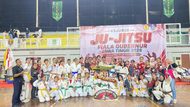 
 Dojo Wijaya Putra Gemilang di Kejurda Ju-Jitsu Piala Gubernur Jatim 2026