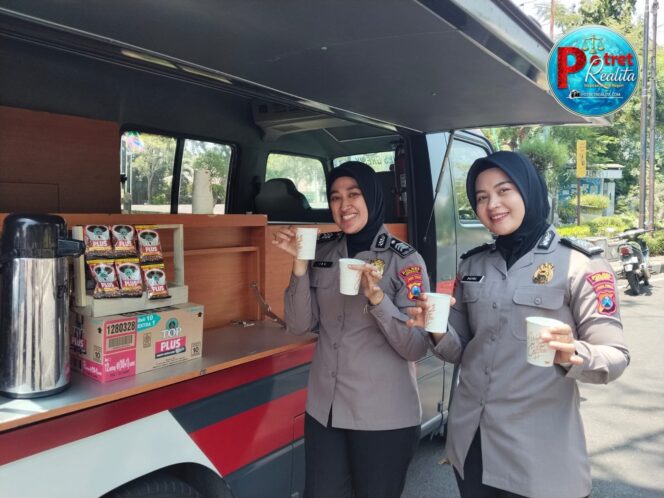 
 Lewat Kopi Keliling, Polres Gresik Bangun Komunikasi dan Kepercayaan dengan Warga