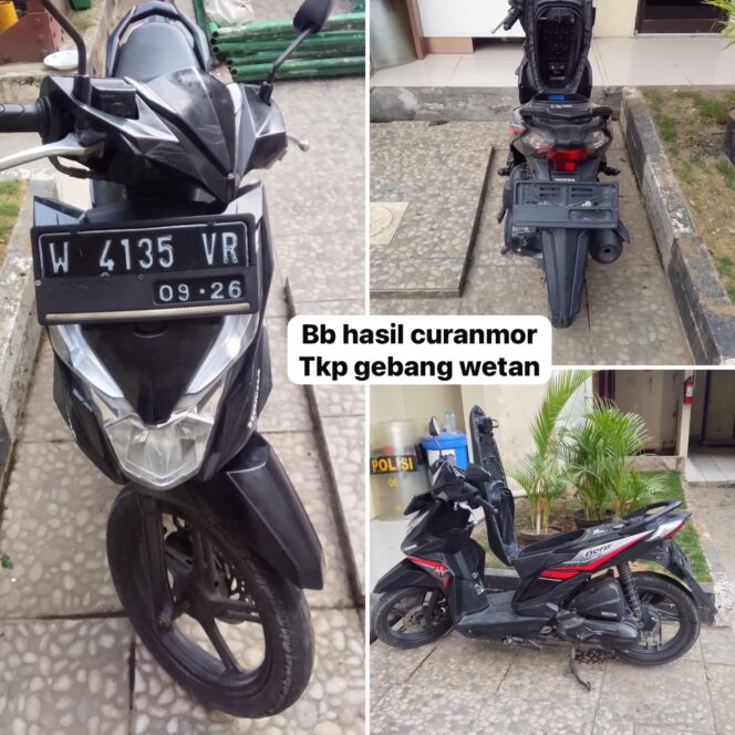
 Motor Mahasiswa Hilang di Kos, Polsek Sukolilo Bongkar Rantai Penadahan dan Amankan Tiga Orang