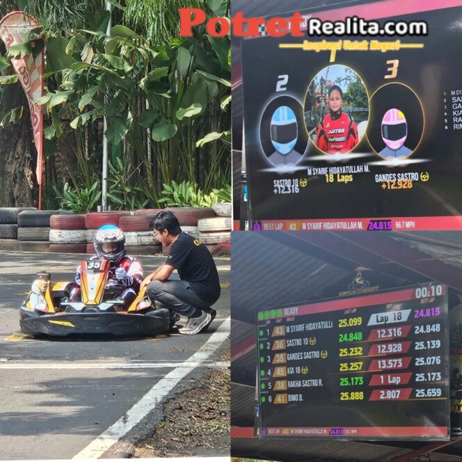 
 M. Syarif Hidayatullah Tercepat di Sesi Testing, Persaingan SWS Cup Jogja Gokart Makin Memanas